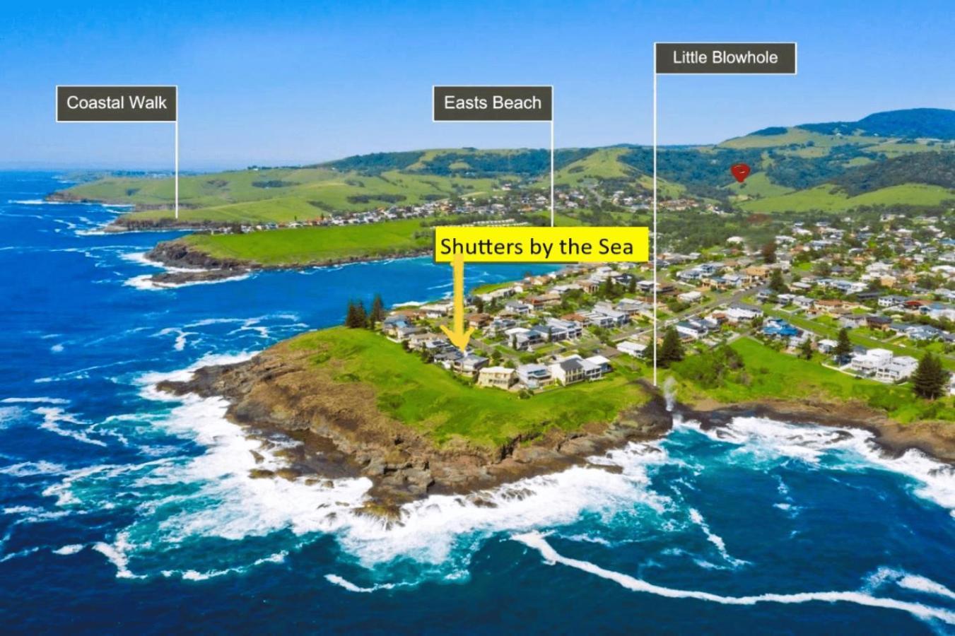 Shutters By The Sea Kiama-Sea Views-Waterfront-Private On Coastal Walk Bagian luar foto